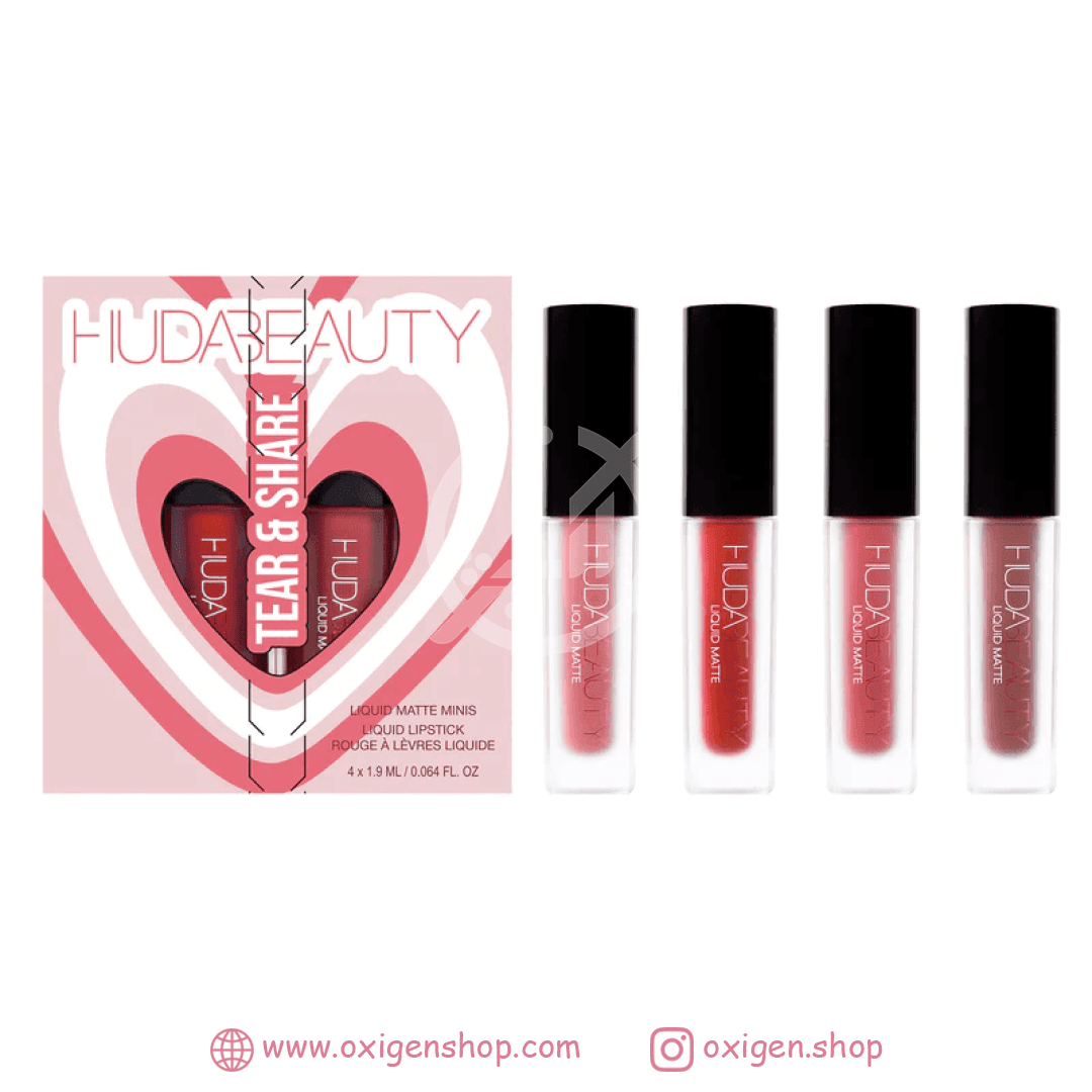 ست رژلب هدی بیوتی مدل TEAR & SHARE ست رژلب هدی بیوتی مدل TEAR & SHARE