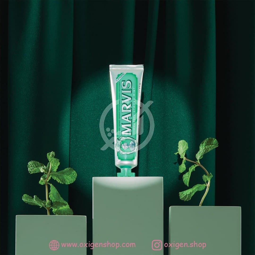 خمیردندان مارویس مدل Classic Strong Mint خمیردندان مارویس مدل Classic Strong Mint